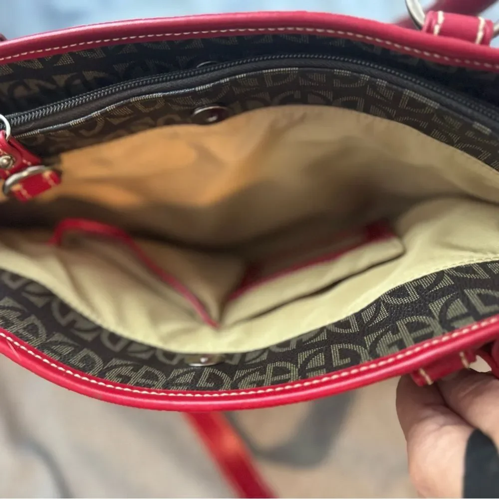 Giani Bernini Red Leather Hobo Bag